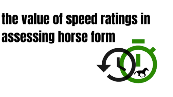 The value of speed ratings in assessing a horse race